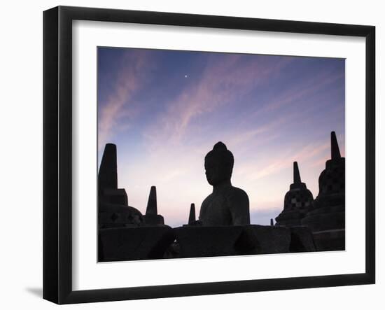 Indonesia, Java, Magelang, Borobudur Temple-Jane Sweeney-Framed Photographic Print