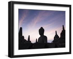 Indonesia, Java, Magelang, Borobudur Temple-Jane Sweeney-Framed Photographic Print