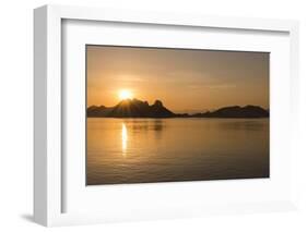 Indonesia, Komodo Island. Komodo National Park. Sunrise over the Suva Sea and Komodo Island-Cindy Miller Hopkins-Framed Photographic Print