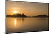 Indonesia, Komodo Island. Komodo National Park. Sunrise over the Suva Sea and Komodo Island-Cindy Miller Hopkins-Mounted Photographic Print