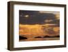 Indonesia, Lesser Sunda Islands, Rinca. Sunset over Komodo Island.-Nigel Pavitt-Framed Photographic Print