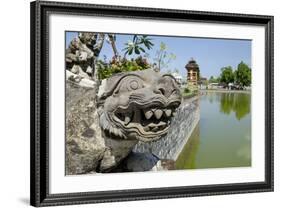 Indonesia, Mayura Water Palace. Statue of Mythical Creature-Cindy Miller Hopkins-Framed Photographic Print