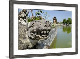 Indonesia, Mayura Water Palace. Statue of Mythical Creature-Cindy Miller Hopkins-Framed Photographic Print