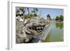 Indonesia, Mayura Water Palace. Statue of Mythical Creature-Cindy Miller Hopkins-Framed Photographic Print