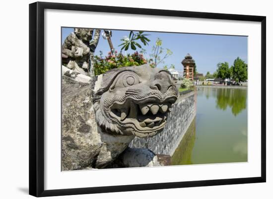 Indonesia, Mayura Water Palace. Statue of Mythical Creature-Cindy Miller Hopkins-Framed Photographic Print