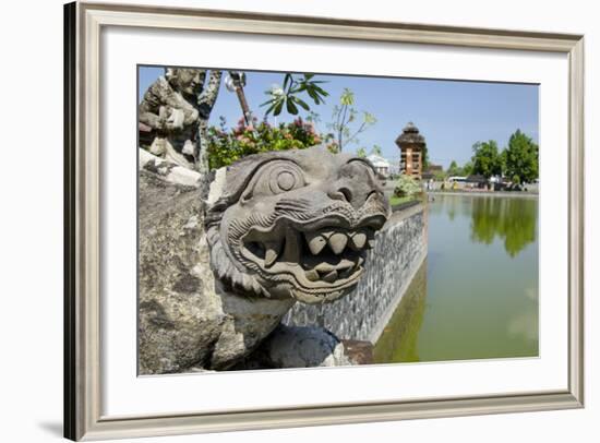 Indonesia, Mayura Water Palace. Statue of Mythical Creature-Cindy Miller Hopkins-Framed Photographic Print