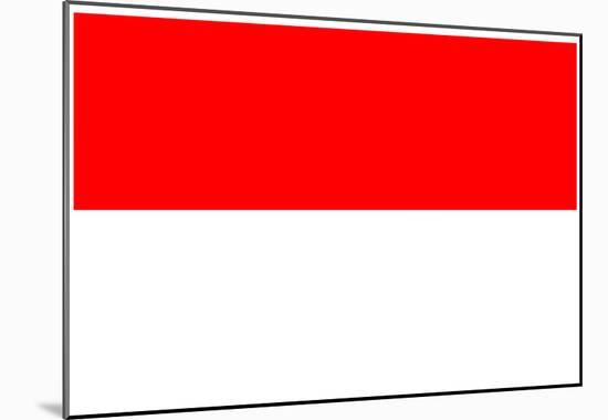 Indonesia National Flag Poster Print-null-Mounted Poster