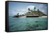 Indonesia, View of Indonesian Island-Tony Berg-Framed Stretched Canvas