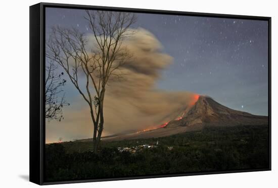 Indonesia Volcano-Binsar Bakkara-Framed Stretched Canvas