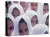 Indonesian Children Wearing White Headdress-Co Rentmeester-Stretched Canvas