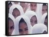 Indonesian Children Wearing White Headdress-Co Rentmeester-Framed Stretched Canvas