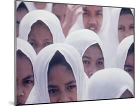 Indonesian Children Wearing White Headdress-Co Rentmeester-Mounted Photographic Print