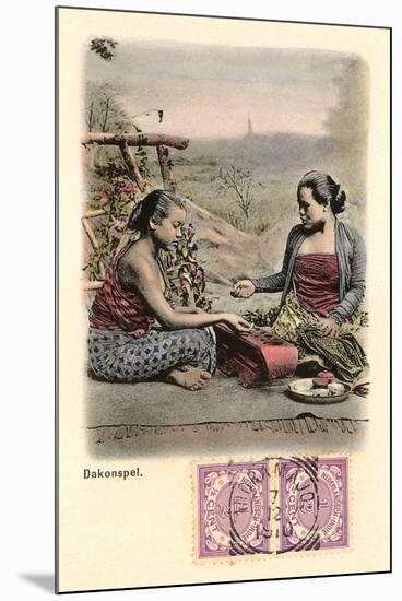 Indonesian Game of Chance-null-Mounted Art Print