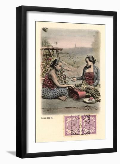 Indonesian Game of Chance-null-Framed Art Print