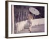 Indonesian Woman with a Parasol-Co Rentmeester-Framed Photographic Print