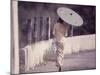 Indonesian Woman with a Parasol-Co Rentmeester-Mounted Photographic Print