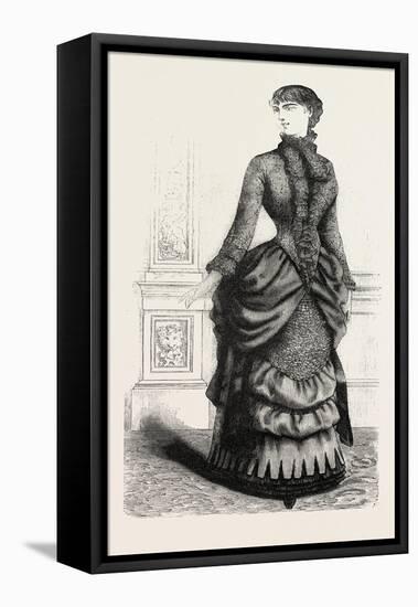 Indoor Toilette Front, Fashion, 1882-null-Framed Stretched Canvas