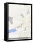 Indore, India Map-null-Framed Stretched Canvas