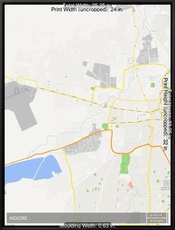 My Location To Indore Indore, India Map' Posters | Allposters.com