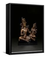 Indra and Indrani-null-Framed Stretched Canvas