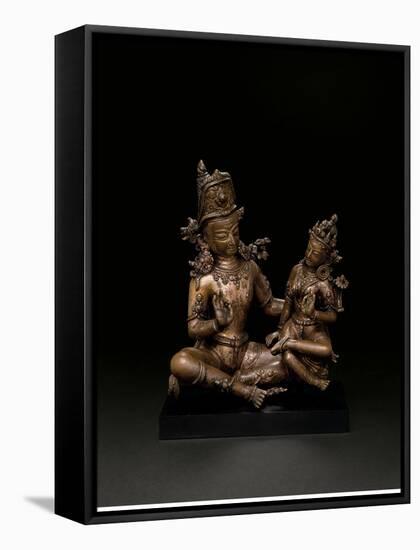 Indra and Indrani-null-Framed Stretched Canvas