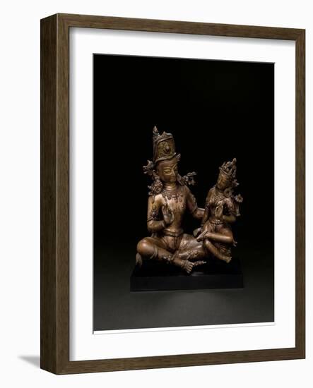 Indra and Indrani-null-Framed Giclee Print