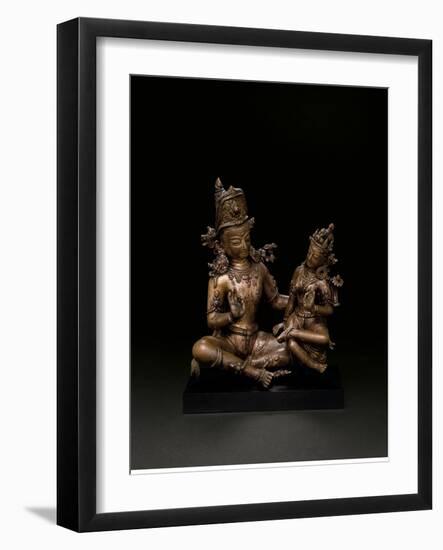 Indra and Indrani-null-Framed Giclee Print