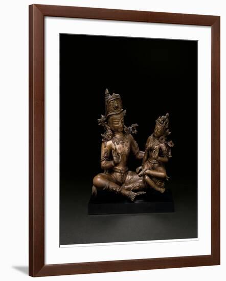 Indra and Indrani-null-Framed Giclee Print