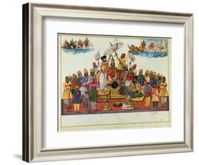 Indra, King of the Gods, Being Anointed with Soma-null-Framed Giclee Print