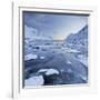 Indre Skjelfjorden, Flakstadoya (Island), Lofoten, 'Nordland' (County), Norway-Rainer Mirau-Framed Photographic Print