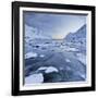 Indre Skjelfjorden, Flakstadoya (Island), Lofoten, 'Nordland' (County), Norway-Rainer Mirau-Framed Photographic Print