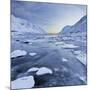 Indre Skjelfjorden, Flakstadoya (Island), Lofoten, 'Nordland' (County), Norway-Rainer Mirau-Mounted Photographic Print