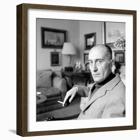 Indro Montanelli Smoking-null-Framed Photographic Print