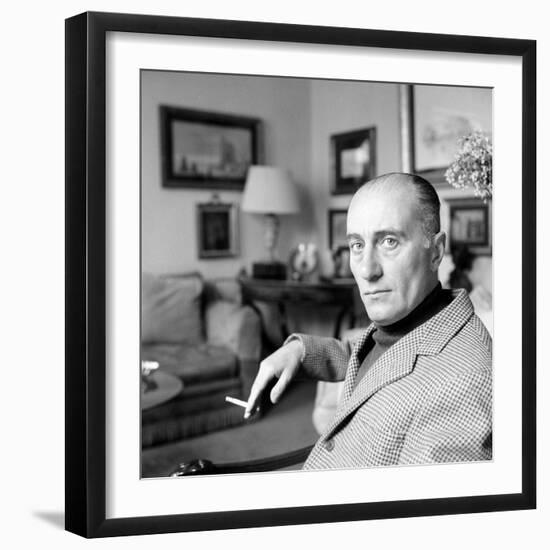 Indro Montanelli Smoking-null-Framed Photographic Print