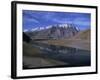 Indus River at Skardu Looking Downstream, Mount Marshakala, 5150M, Baltistan, Pakistan-Ursula Gahwiler-Framed Photographic Print