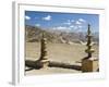 Indus Valley and Ladakh Range Seen from Tikse Gompa, Tikse, Ladakh, Indian Himalayas, India-Jochen Schlenker-Framed Photographic Print