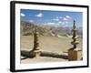 Indus Valley and Ladakh Range Seen from Tikse Gompa, Tikse, Ladakh, Indian Himalayas, India-Jochen Schlenker-Framed Photographic Print