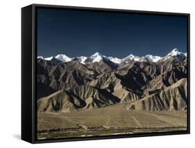 Indus Valley and Stok-Kangri Massif, Leh, Ladakh, Indian Himalayas, India-Jochen Schlenker-Framed Stretched Canvas