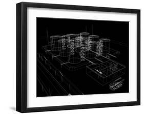 Industrial Abstract Architecture-cherezoff-Framed Art Print