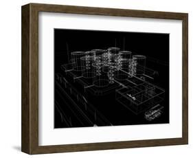 Industrial Abstract Architecture-cherezoff-Framed Art Print