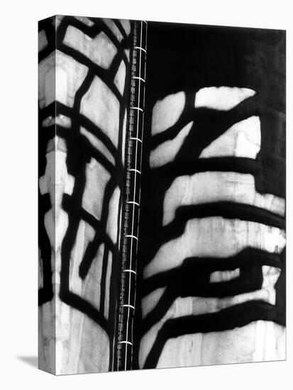 Industrial abstraction (b/w photo)-Brett Weston-Stretched Canvas