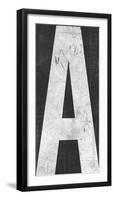 Industrial Alphabet - A-Frazier Tom-Framed Giclee Print