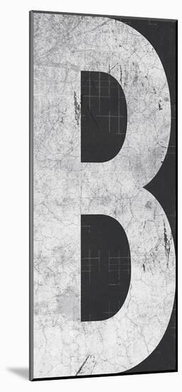 Industrial Alphabet - B-Frazier Tom-Mounted Giclee Print