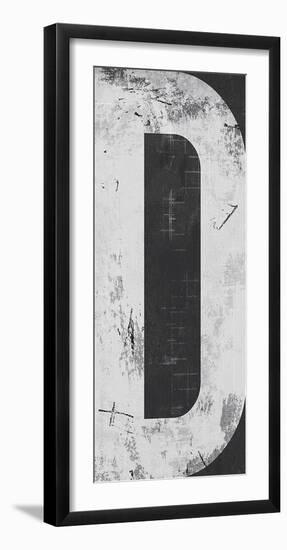 Industrial Alphabet - D-Frazier Tom-Framed Giclee Print