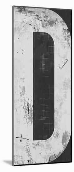Industrial Alphabet - D-Frazier Tom-Mounted Giclee Print