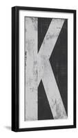 Industrial Alphabet - K-Frazier Tom-Framed Giclee Print