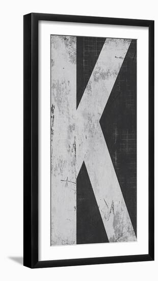 Industrial Alphabet - K-Frazier Tom-Framed Giclee Print