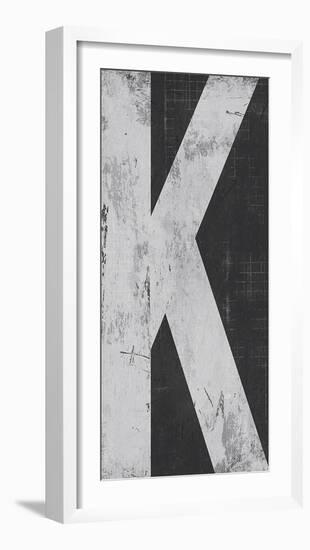 Industrial Alphabet - K-Frazier Tom-Framed Giclee Print