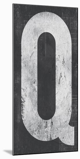Industrial Alphabet - Q-Frazier Tom-Mounted Giclee Print