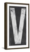 Industrial Alphabet - V-Frazier Tom-Framed Giclee Print